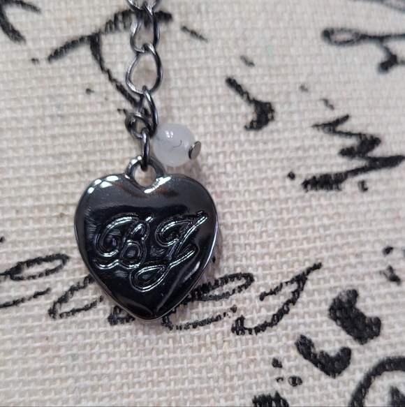 Betsey Johnson Red Pave Crystal Heart Necklace - Picture 8 of 8